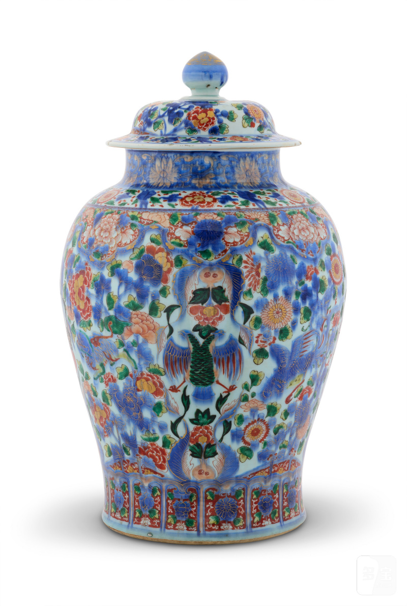 GRANDE POTICHE COUVERTE EN PORCELAINE IMARI  CHINE, DYNASTIE QING, ÉPOQUE KANGXI (1662-1722) - 图2
